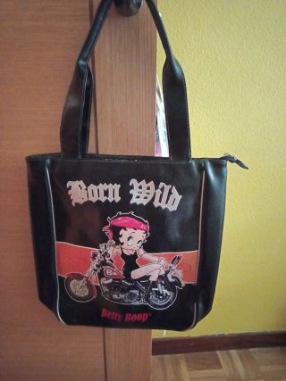 Bolso Betty Boop Born Wild Negro