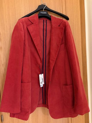 Chaqueta de pana roja El Ganso