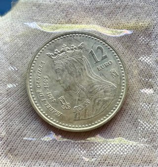 Moneda PLATA 12 Euro 2004 Blister. Isabel catolica