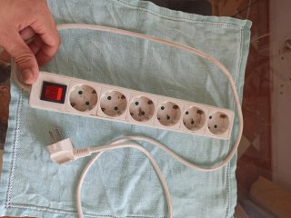 Regleta de 6 enchufes con interruptor