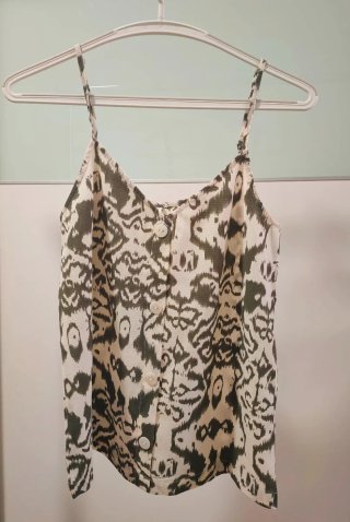 Blusa de tirantes estampada