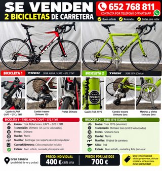 2 Bicicletas de Carretera Trek
