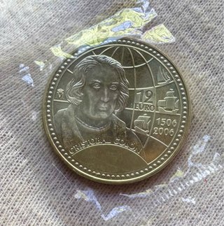 Moneda PLATA 12 Euro 2006 Blister. Cristóbal Colón
