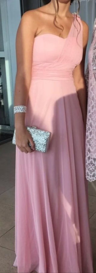 Vestido de fiesta largo rosa