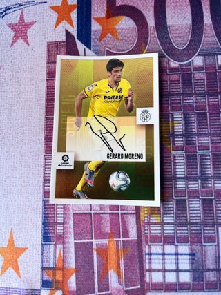 Cromo Gerard Moreno Firmado 2020-21