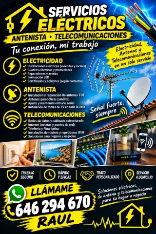 Electricista y Antenista Cartagena y playas