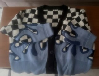 Jersey de punto con estampado, sin etiquetas