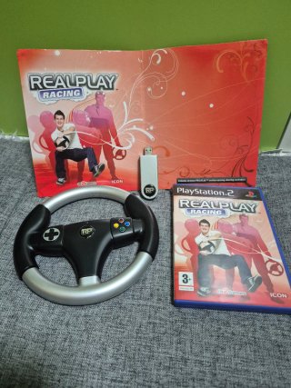 RealPlay Racing PS2 con Volante Inalámbrico