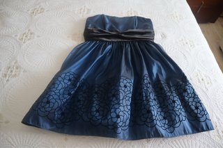 Vestido Corto Fiesta Azul Talla 42