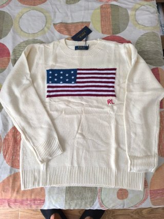 Jersey Ralph Lauren Crema Bandera EE.UU.