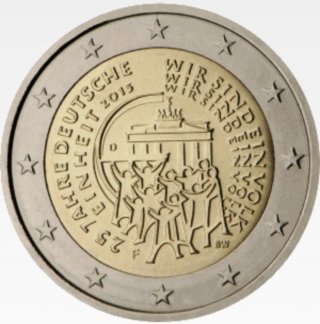 ALEMANIA 2015 2 Euros. Reunificación