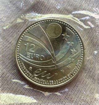 Moneda PLATA 12 Euro 2009 Blister. Presidencia UE