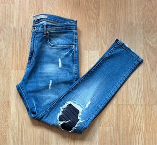 Pantalón Vaquero Zara Man Azul
