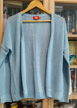 Chaqueta de punto azul claro Libelle