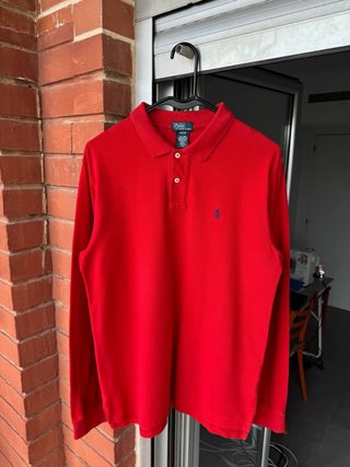 Polo Ralph Lauren Manga Larga Rojo Camiseta