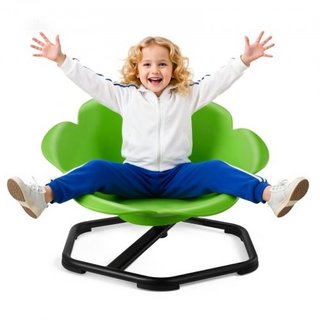 Kids Swivel Chair, 220 lbs Capacity, Cylinder Shap