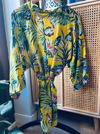 Kimono Estampado Hecho a Mano