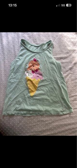 Camiseta de tirantes con estampado