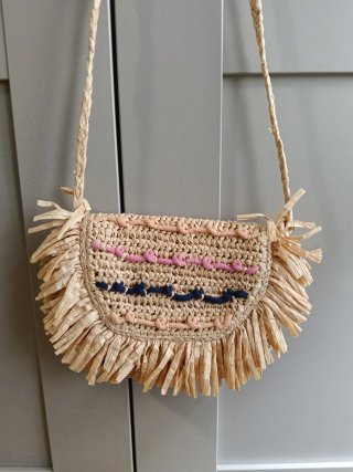 Bolso Infantil de Rafia. De Zara. Casi sin uso