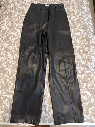 Pantalones de Polipiel Negros