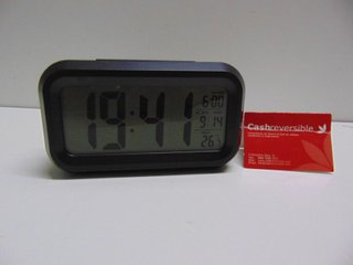 Reloj Despertador Digital Negro (183703)