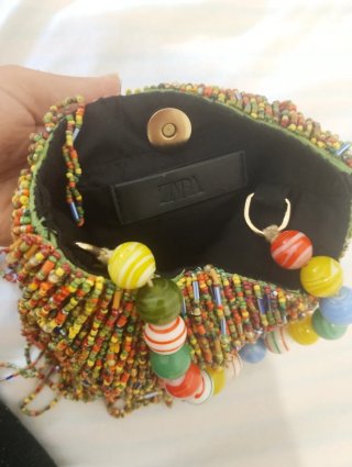Bolso de fiesta Zara multicolor