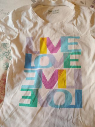 Camiseta Manga Corta Blanca Doone Talla 13-14 años