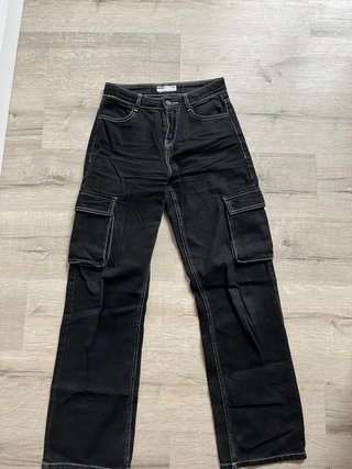 Pantalón Vaquero Cargo Negro
