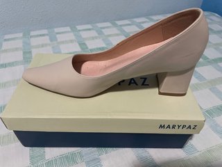 Zapatos de Salón Blancos Marypaz Talla 39