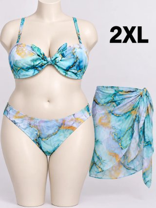Bikini Tallas Grandes Estampado XXL
