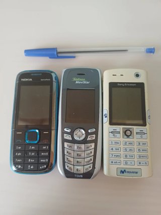 Lote de 3 móviles antiguos