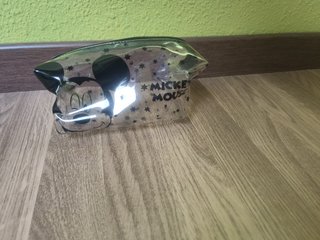 Neceser de Mickey Mouse transparente con estrellas