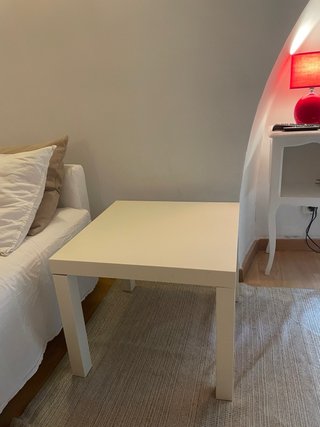 Mesa de centro IKEA Lack blanca 55x55