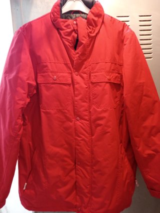 Parka de caballero roja