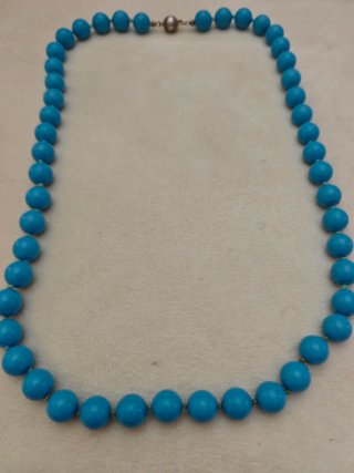 Collana in turchese e argento 800