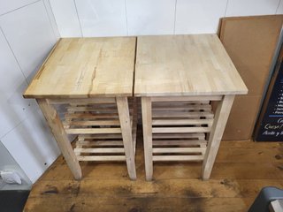 2 Carritos auxiliares de cocina BEKVÄM IKEA