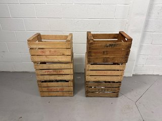 Set de 6 Cajas de Madera