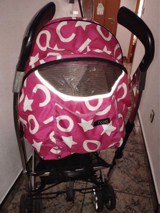 Silla de paseo i'coo rosa