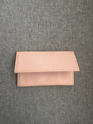Tarjetero Longchamp Rosa