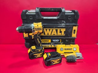 Taladro Percutor Dewalt DCD100Y + 2 Baterías.