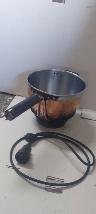 Cazo eléctrico industrial de cobre