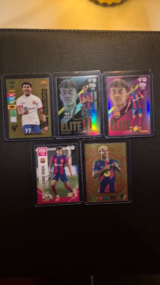 Lote de 5 Cartas Panini Lamine Yamal