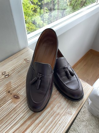 Zapatos Mocasines SILBON Marrones con Borlas