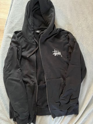 Sudadera con cremallera Stüssy negra