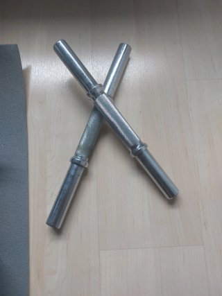 Set de 2 Mancuernas con 8 Discos de 1kg