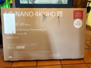 TV LG 43 NanoCell 4K UHD
