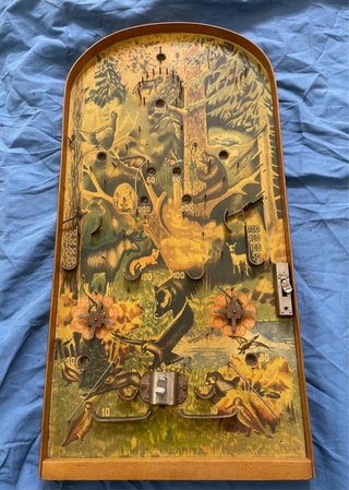 Juego de Pinball Antiguo de Madera