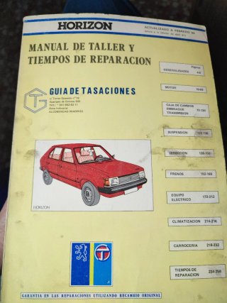 Manual de Taller Talbot Horizon