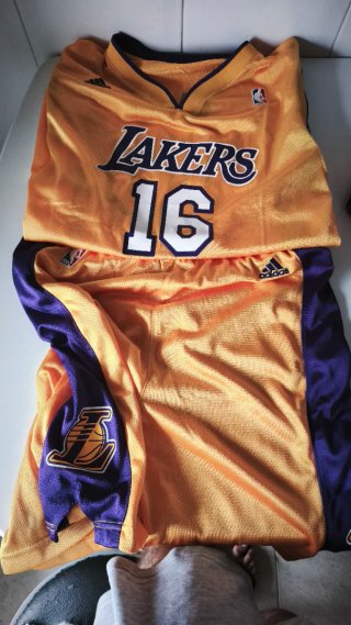 Conjunto NBA Lakers Gasol 16