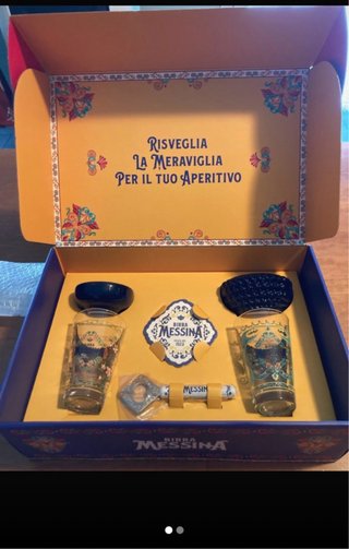 Set Birra Messina con bicchieri e accessori